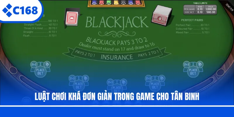 Luật chơi khá đơn giản trong game cho tân binh